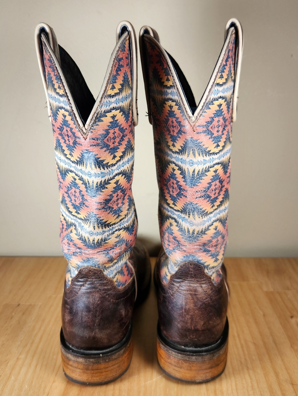 ARIAT PENDLETON Circuit Savanna Cowboy Boot 6.5 B Western Aztec Leather Shoe - Picture 10 of 12